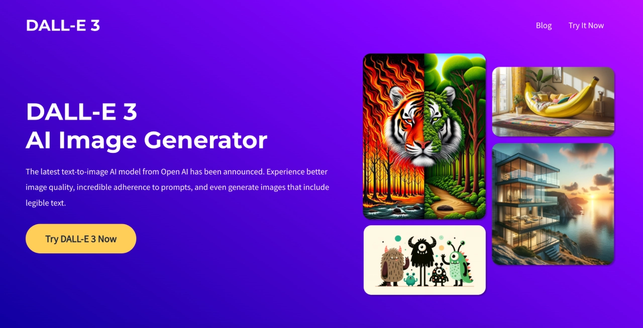 dalle 3 homepage