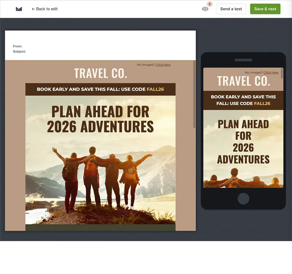 Email preview