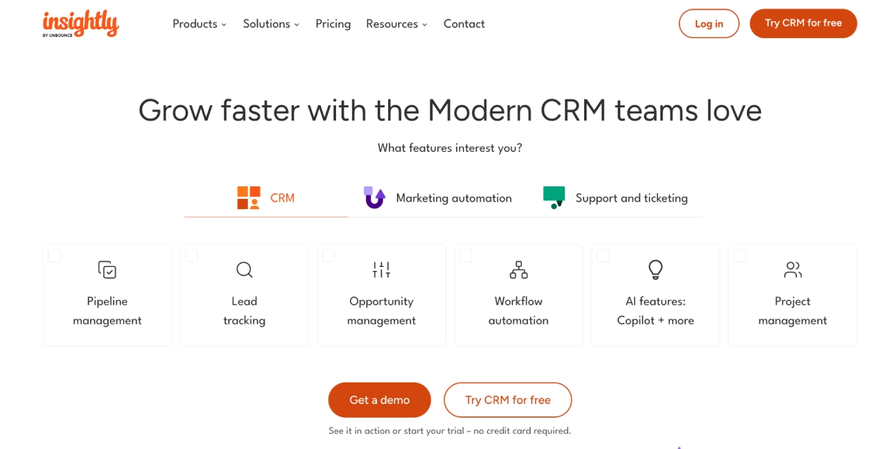 insightly crm