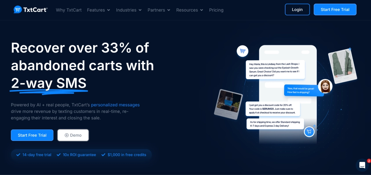 txtcart homepage